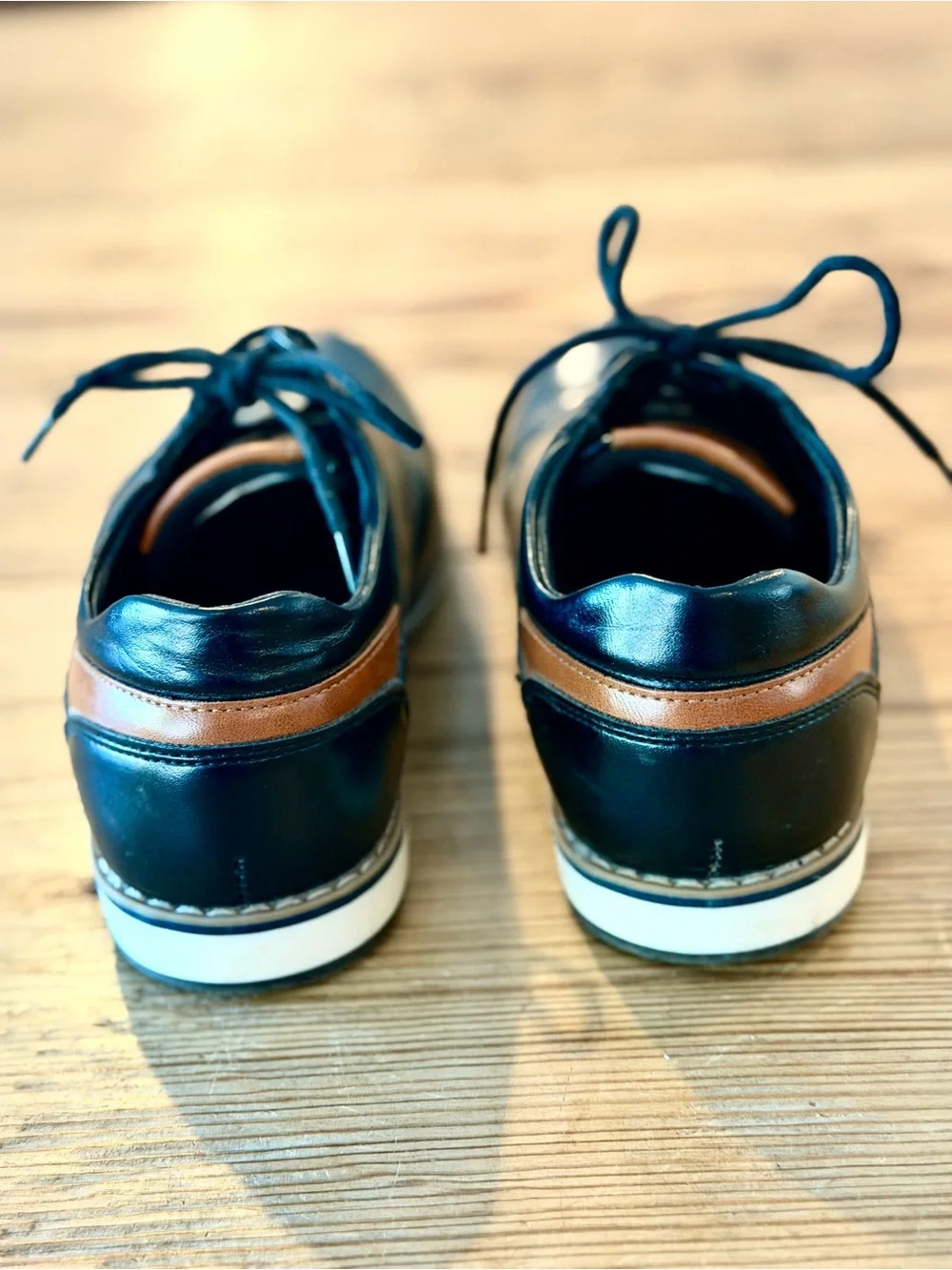 Bruno Marc Boys' Black Lace-Up Dress Shoes Boys Size 2